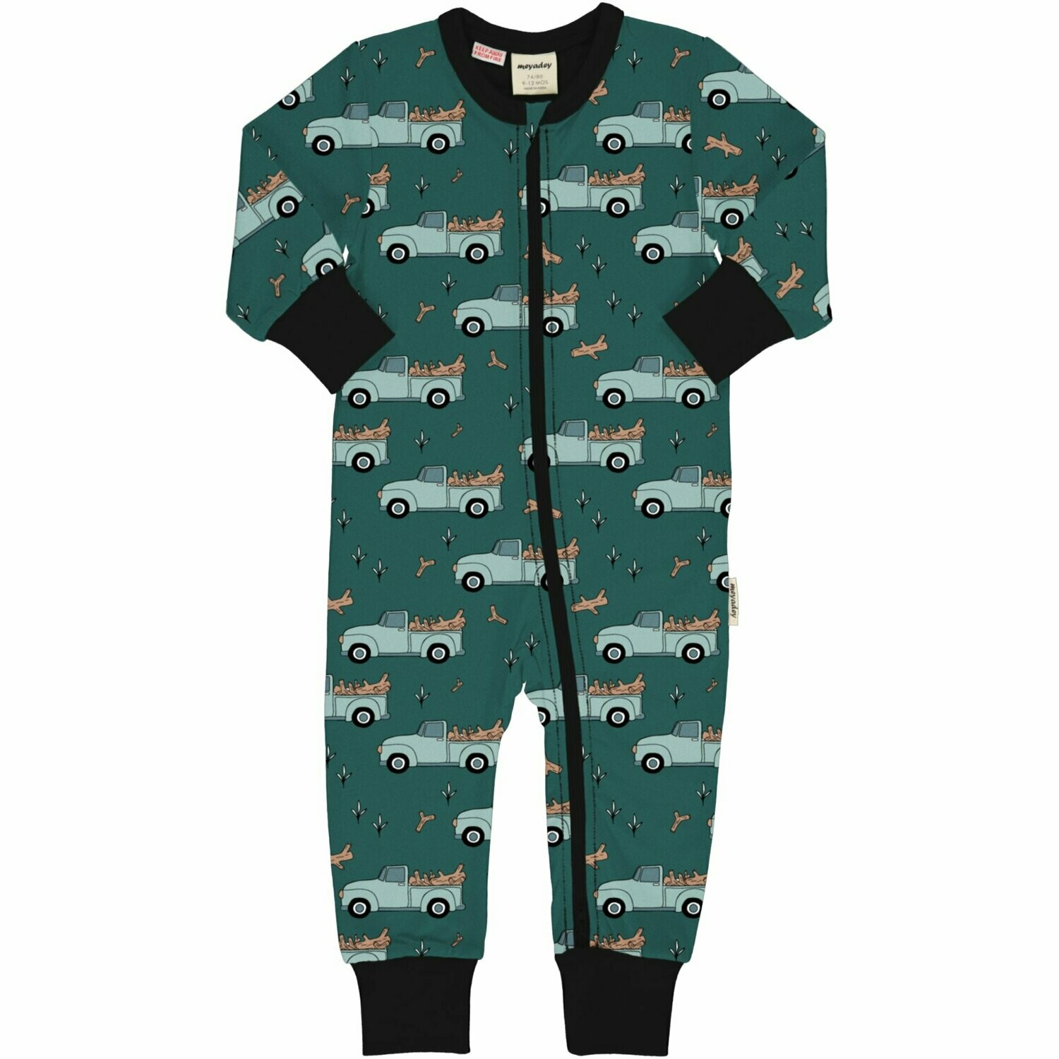 Meyadey by Maxomorra Rompersuit Zip LS Picking Up Trees *SALE*