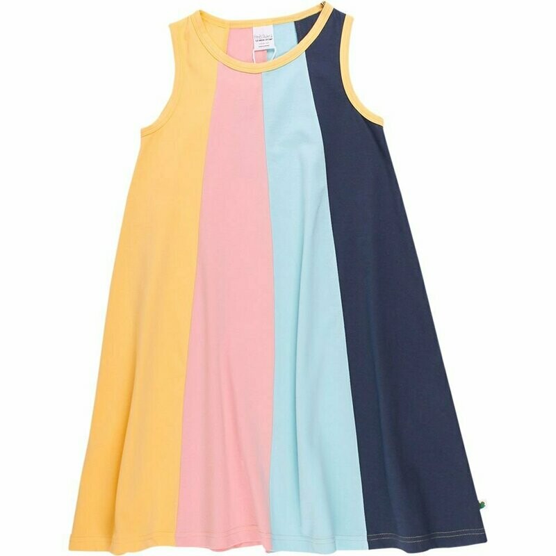 Green Cotton Alfa Dress Midnight/Mix