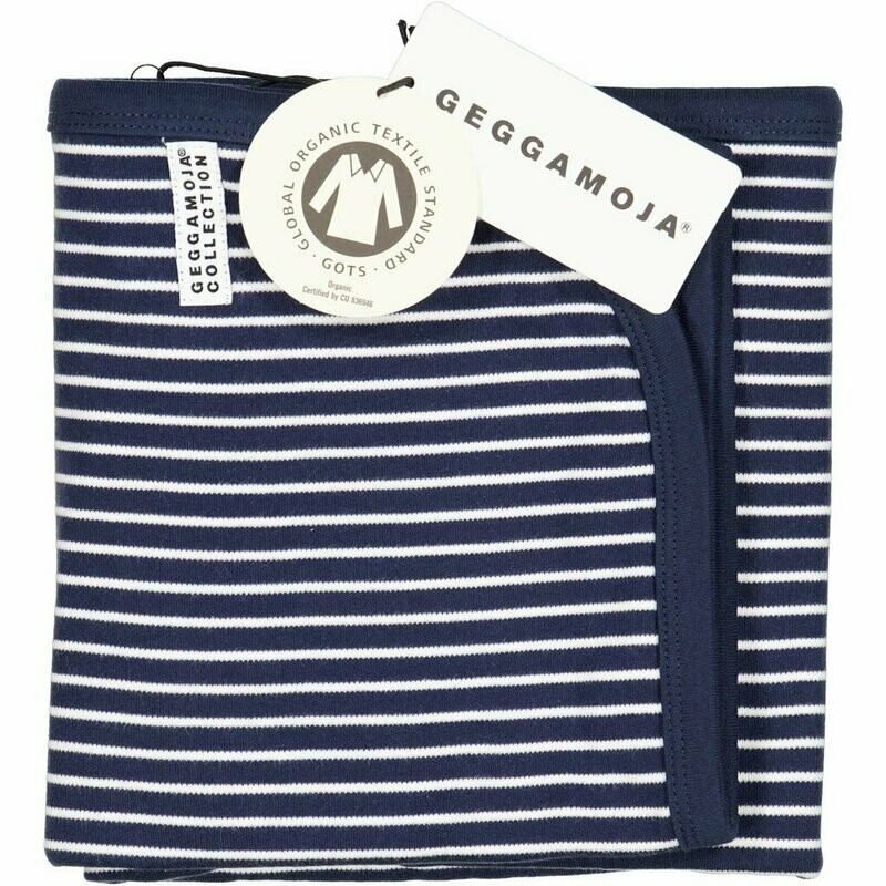 Geggamoja Blanket Navy/White | One Size | Babydecke