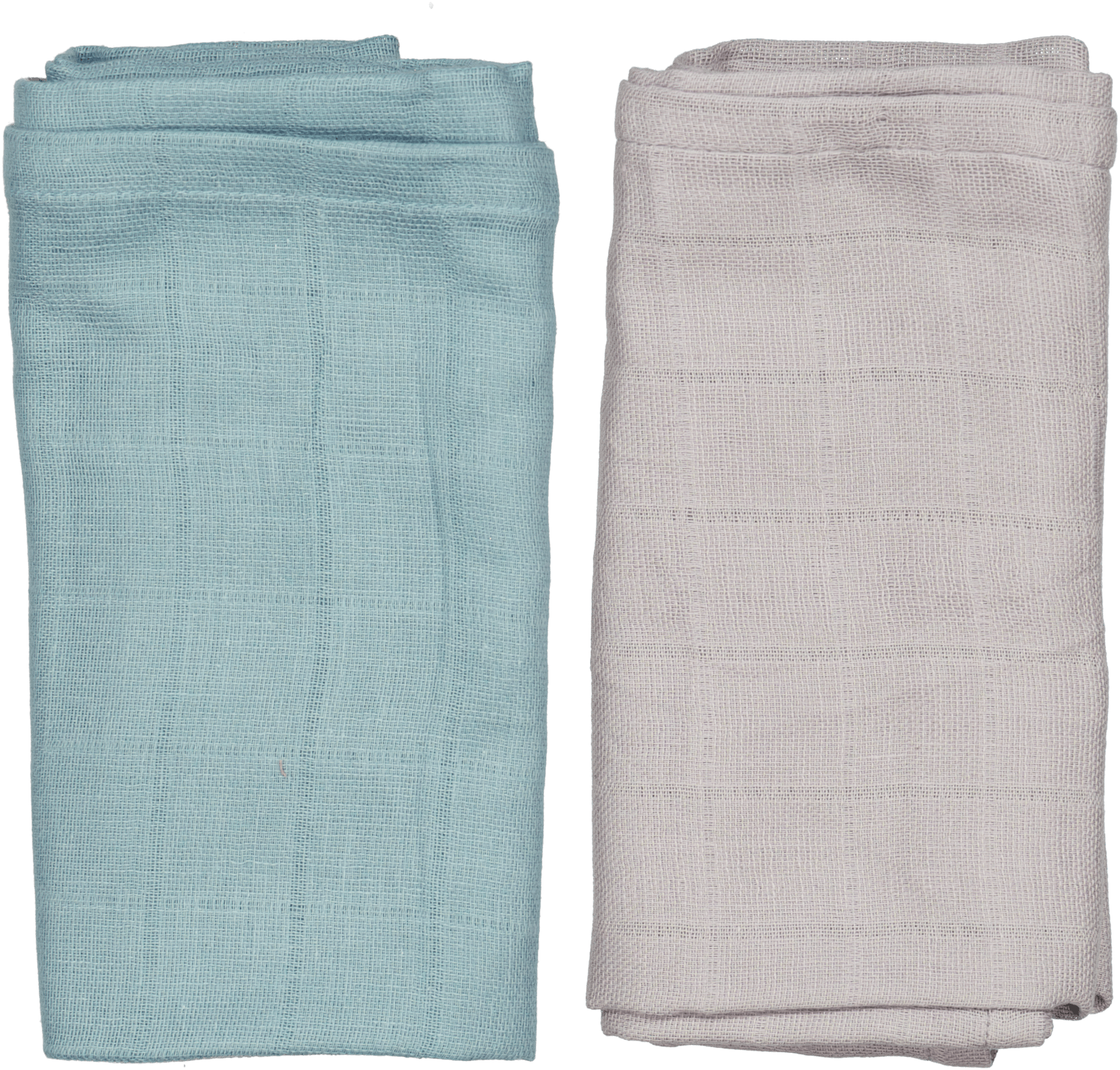 Geggamoja 2-Pack Muslin Blankets Dark Mint/Grey