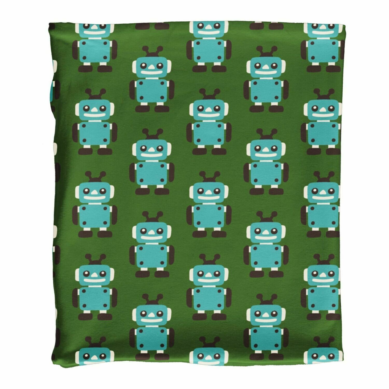 Maxomorra Rundschal/Scarf Velour Robot Green