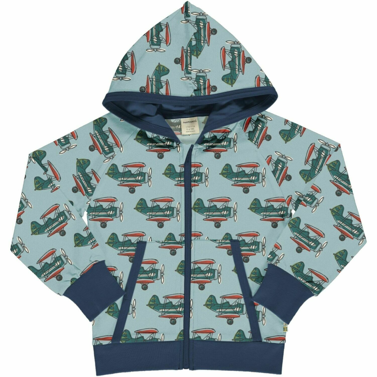 Maxomorra Cardigan Sweat Airplane