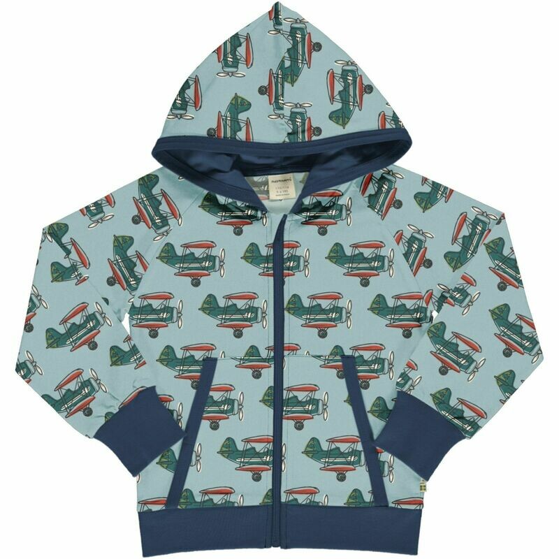 Maxomorra Cardigan Sweat Airplane