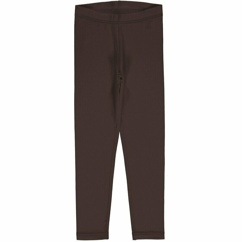 Maxomorra Leggings Solid Chocolate