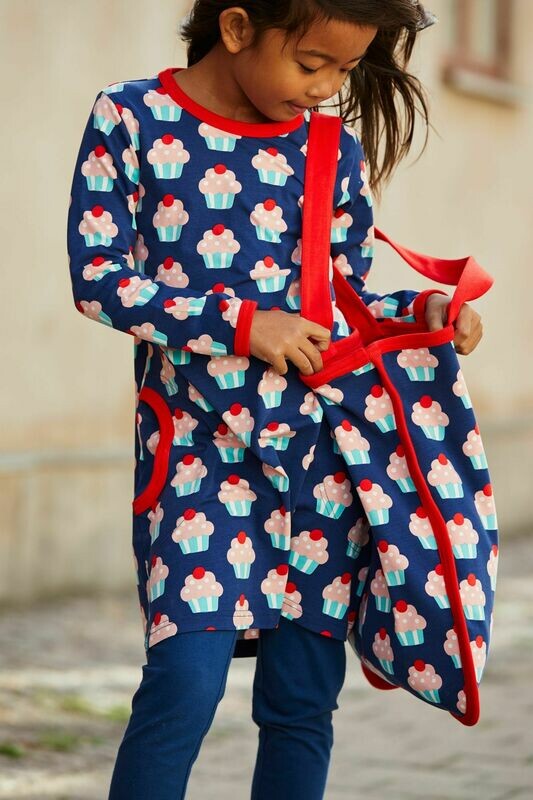 Maxomorra Dress LS Cupcake Rose