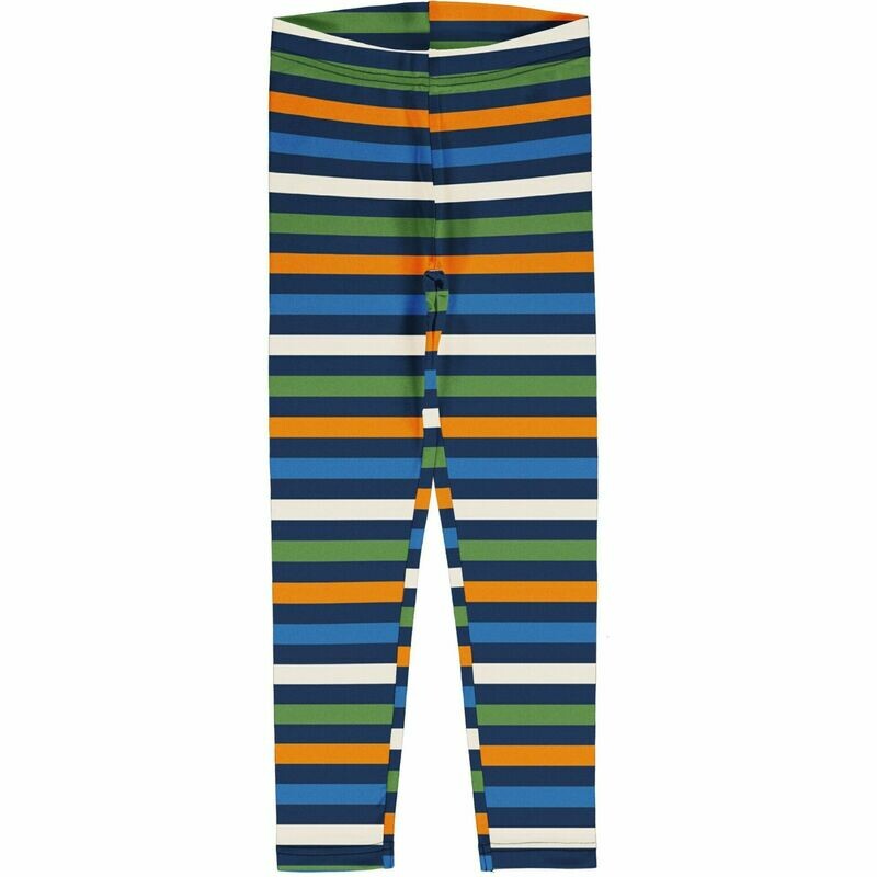 Maxomorra Leggings Stripe Navy