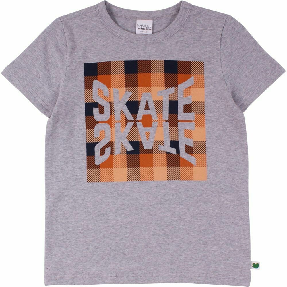 Green Cotton Fred's World Shirt Skate Check