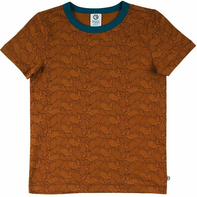 Green Cotton Müsli Shirt  Rhino Ocher