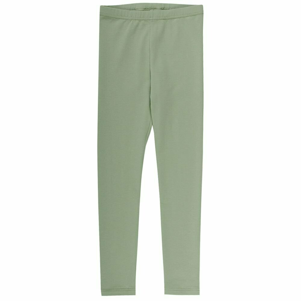 Green Cotton Müsli Leggings Pale Moss