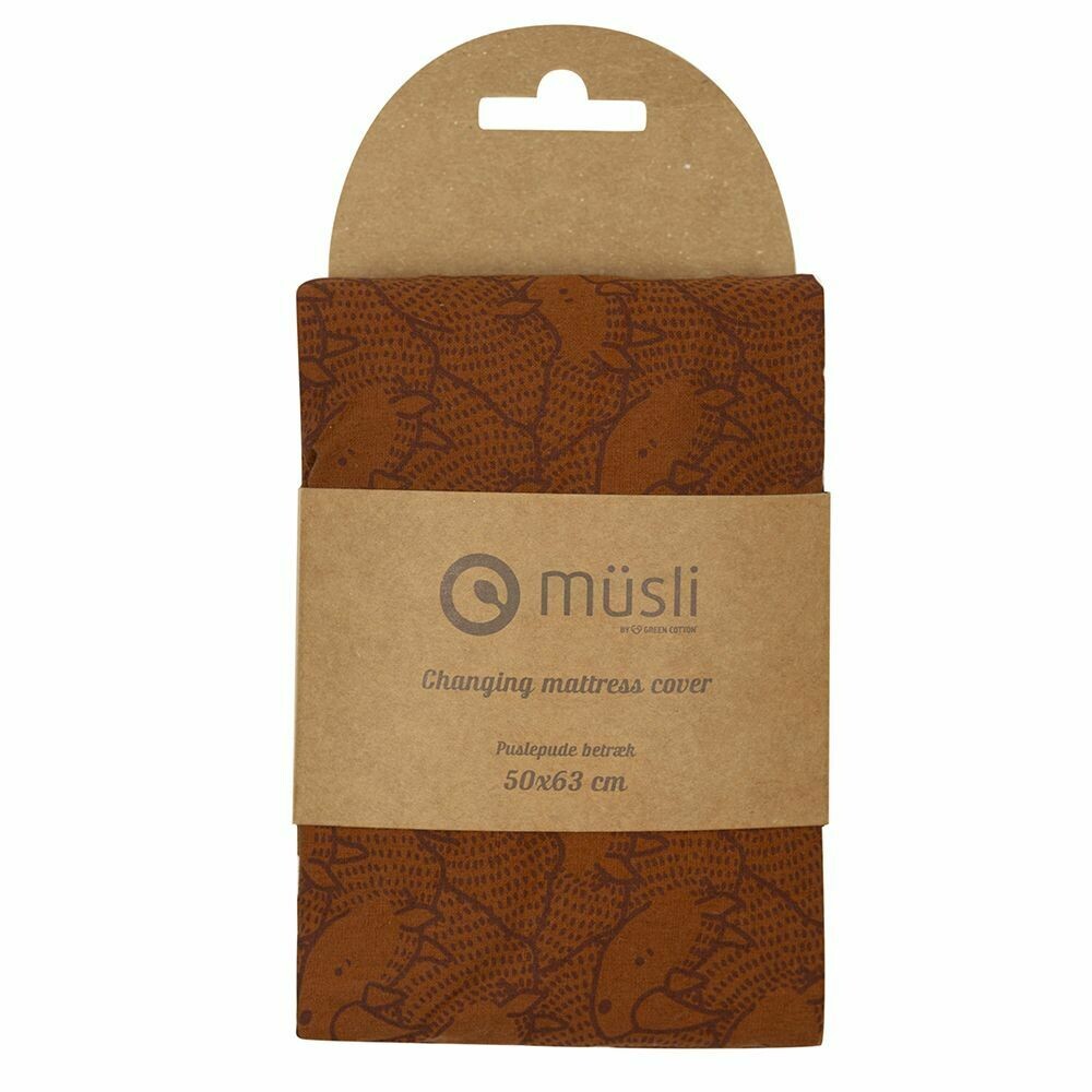 Green Cotton Müsli Wickelauflage Rhino Ocher