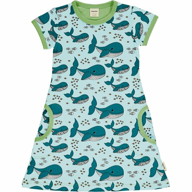 Meyadey by Maxomorra Dress SS  Whale Waters