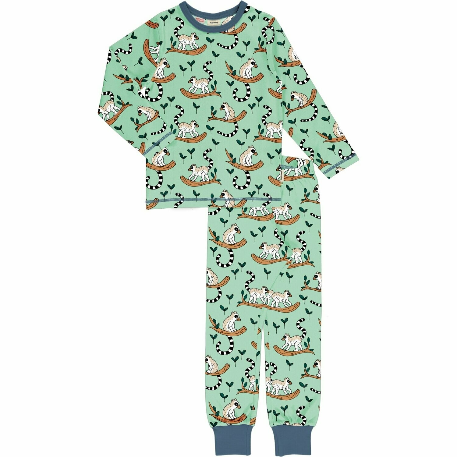Meyadey by Maxomorra Pyjama Set LS Maki Jungle