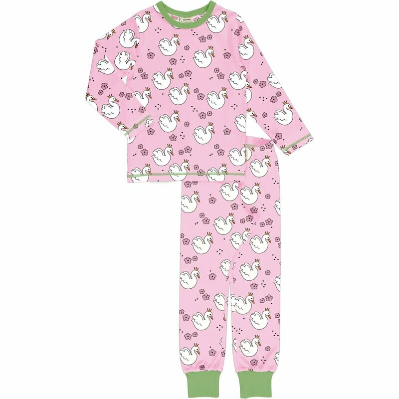 Meyadey by Maxomorra Pyjama LS Swan Queen