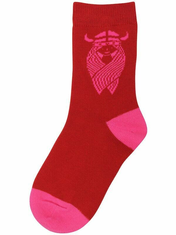 Danefae Socken DK Rust/Hot Pink Freja