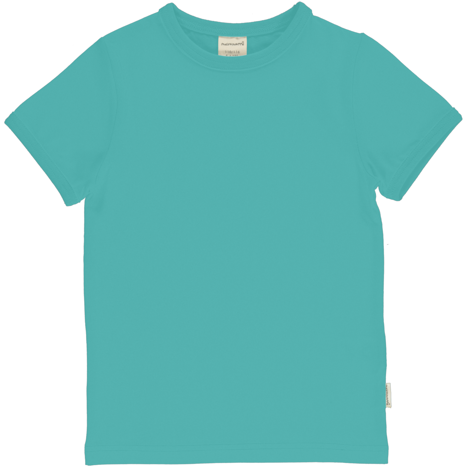 Maxomorra Basic Top SS Solid  Aqua