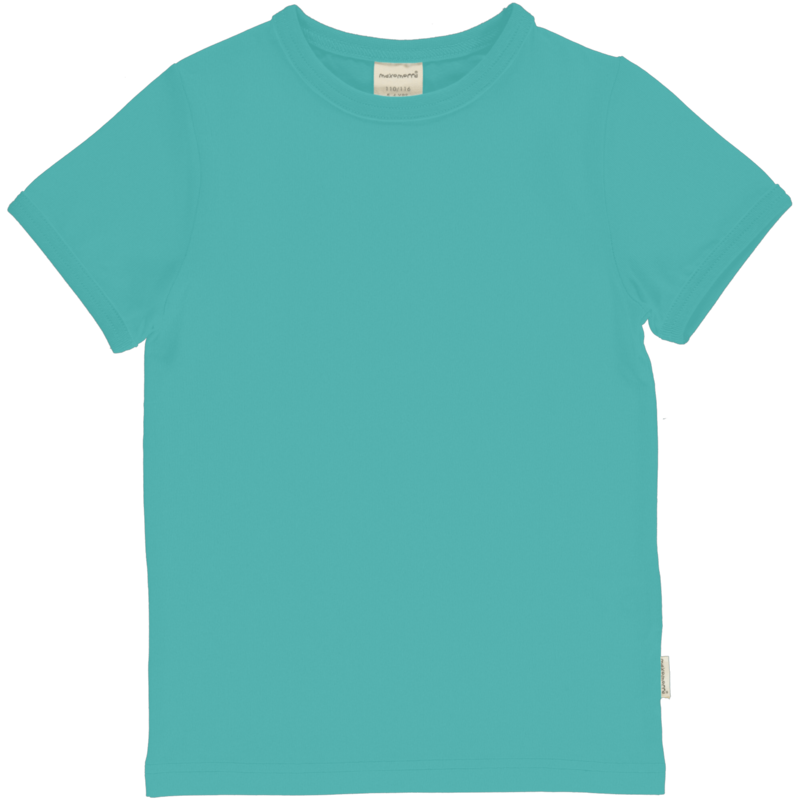 Maxomorra Basic Top SS Solid  Aqua