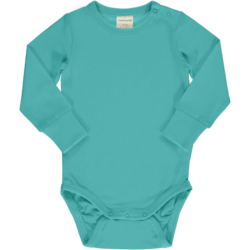 Maxomorra Body LS Solid Aqua