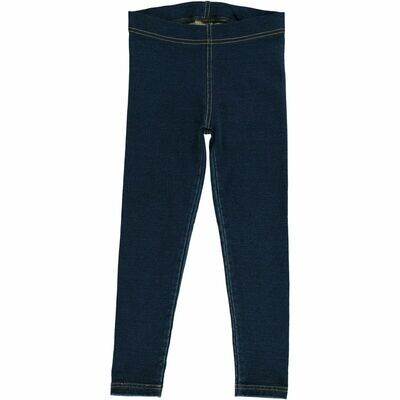 Maxomorra Leggings Sweat Solid Indigo/Denim *AKTION*