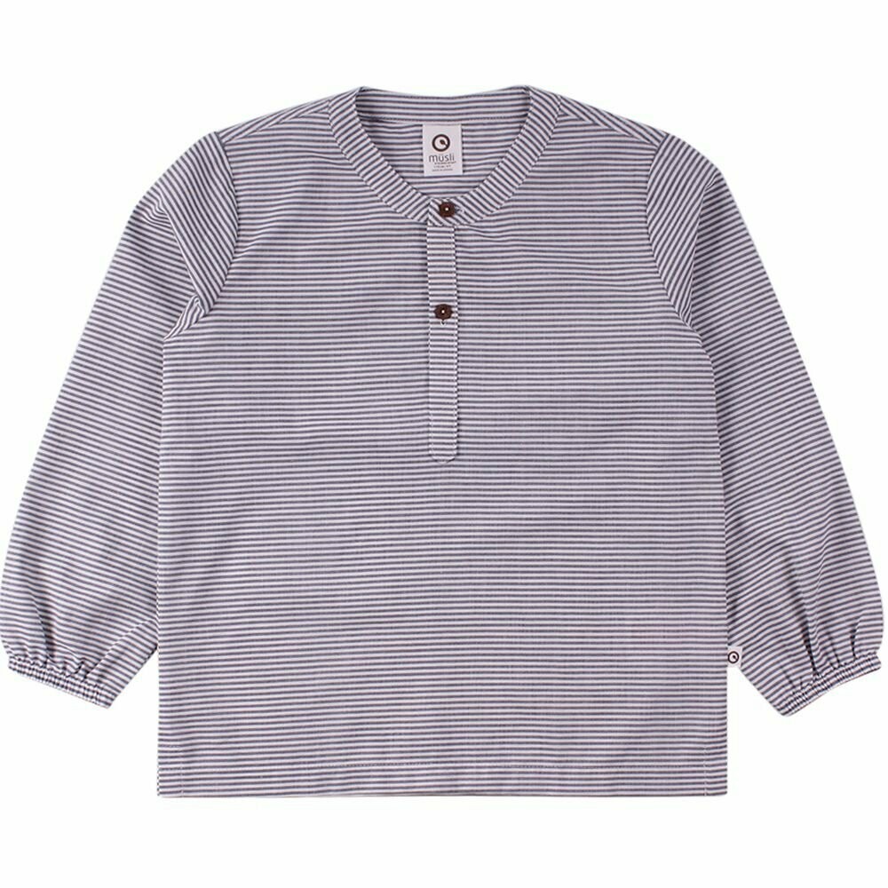 Green Cotton Müsli Woven Stripe Shirt