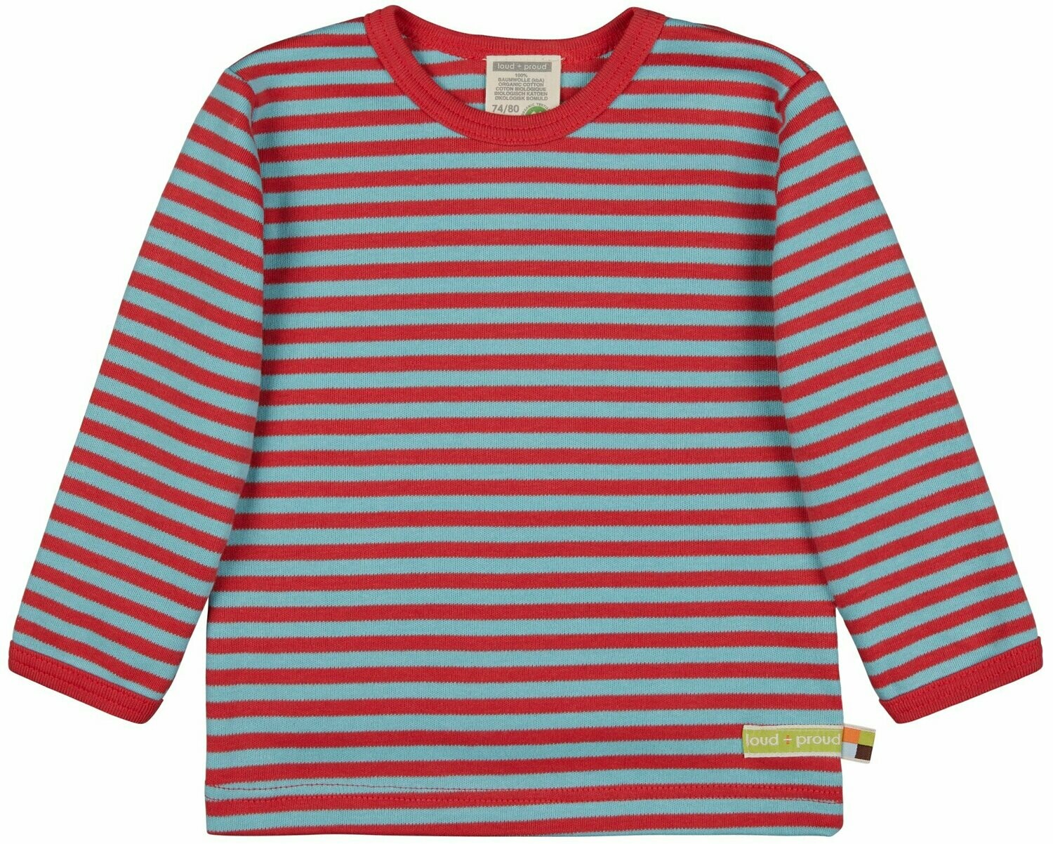 Loud + Proud Shirt LS Streifen Chilli