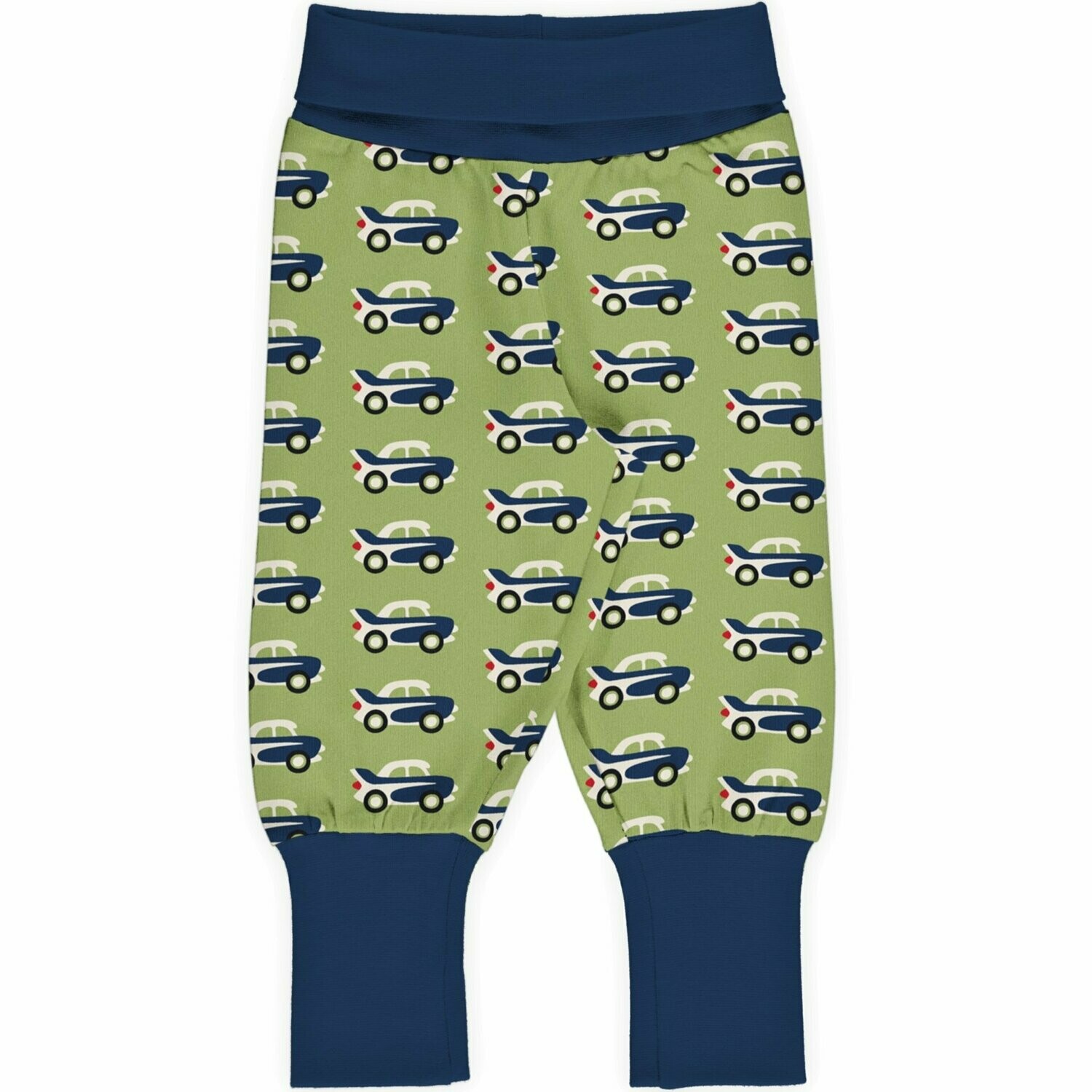 Maxomorra Pants Rib Car Green