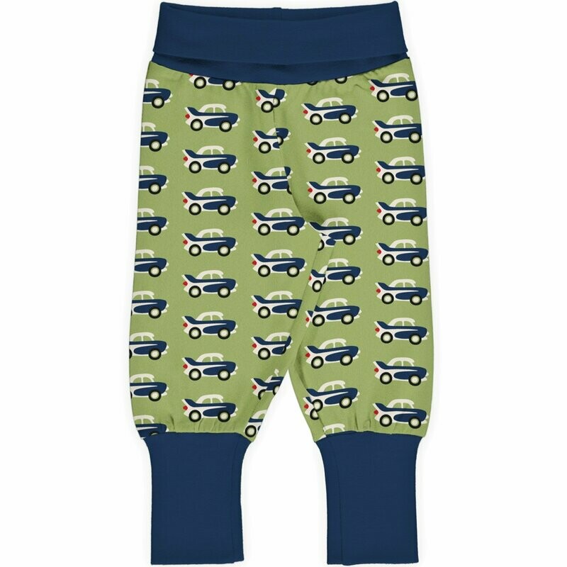 Maxomorra Pants Rib Car Green