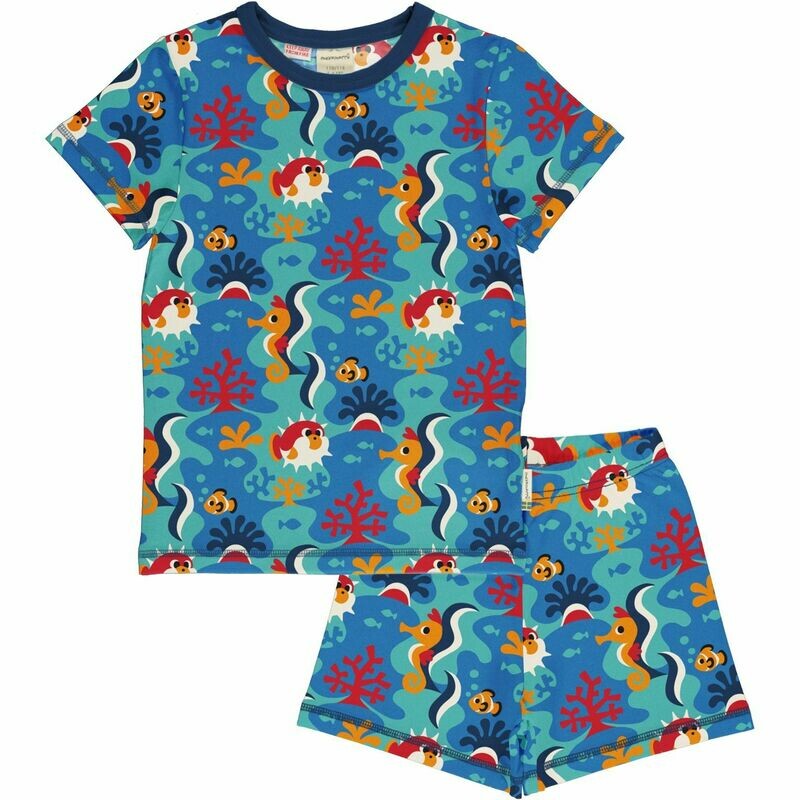 Maxomorra Pyjama SS Coral Reef