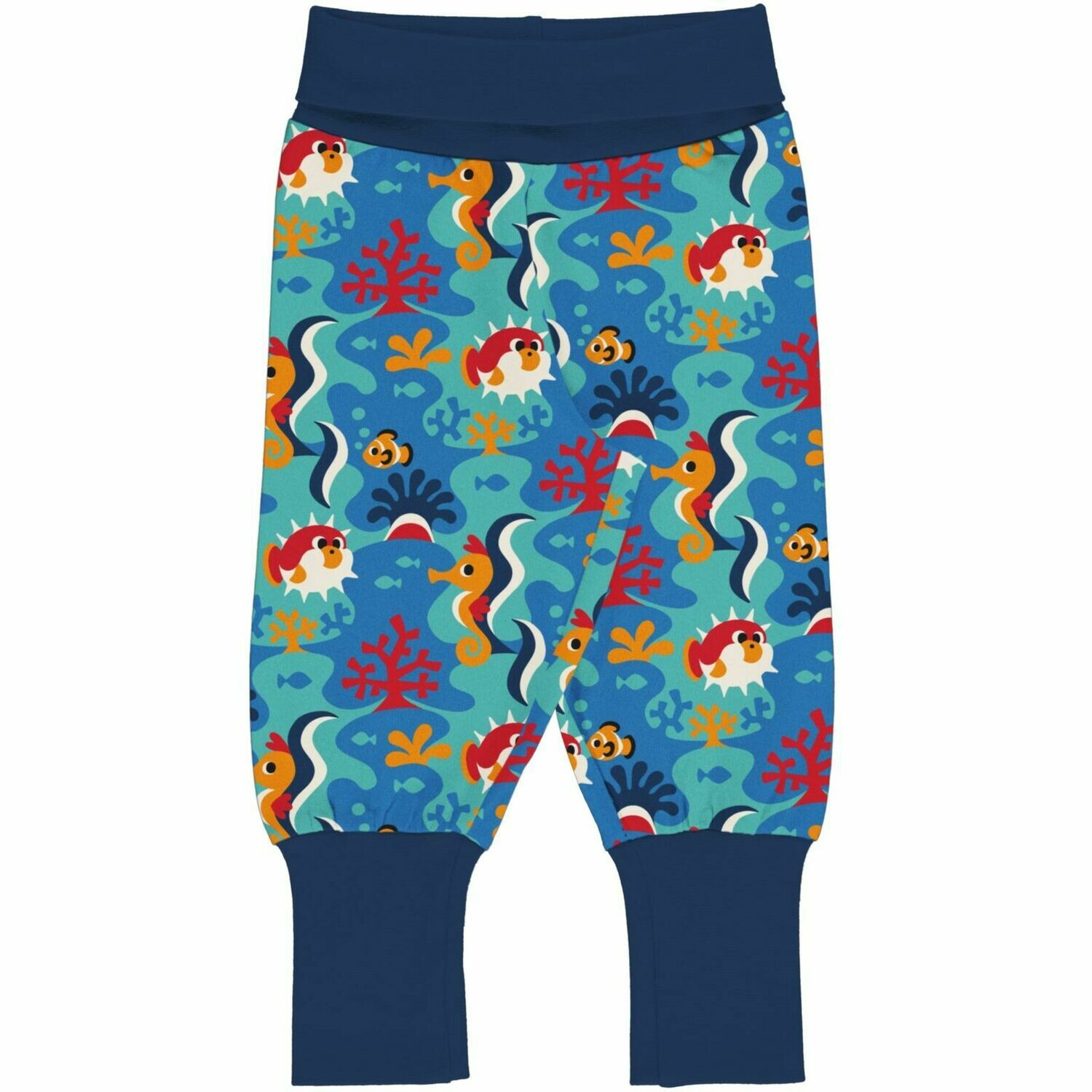 Maxomorra  Pants Rib Coral Reef