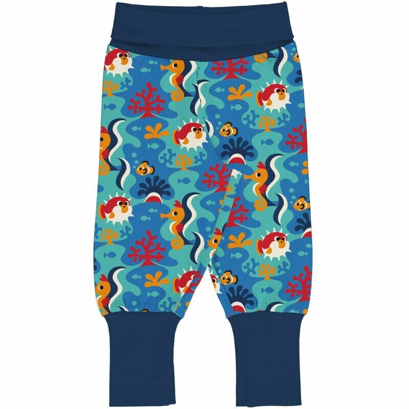 Maxomorra  Pants Rib Coral Reef