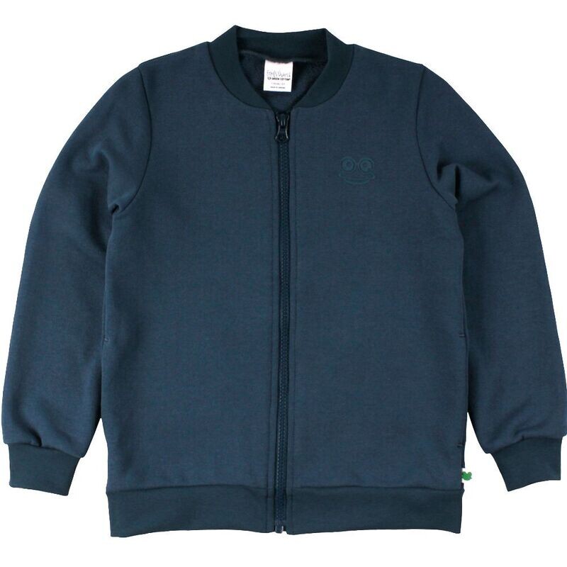 Green Cotton Fred's World Sweat Cardigan Midnight