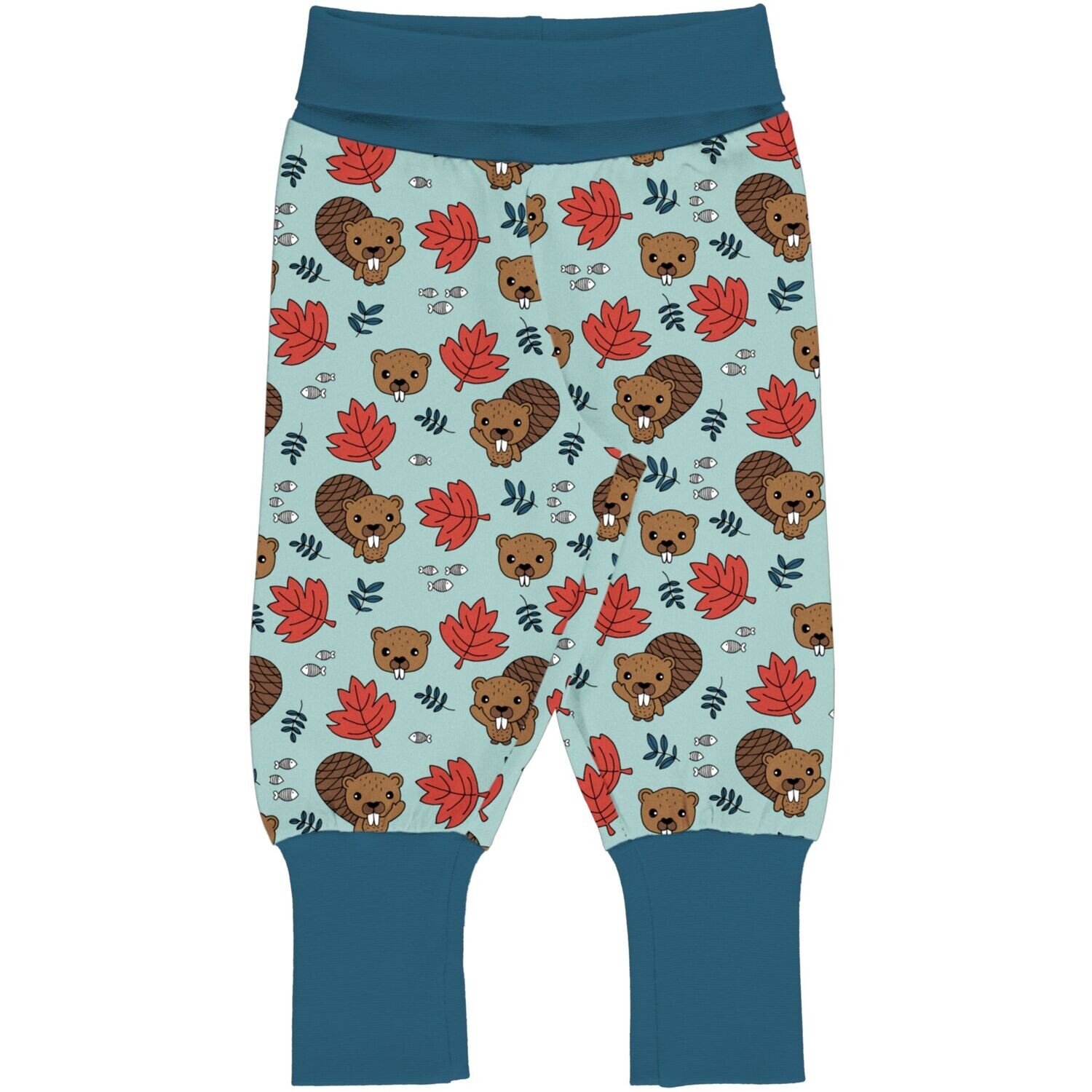 Meyadey by Maxomorra Pants Rib Beaver Friends
