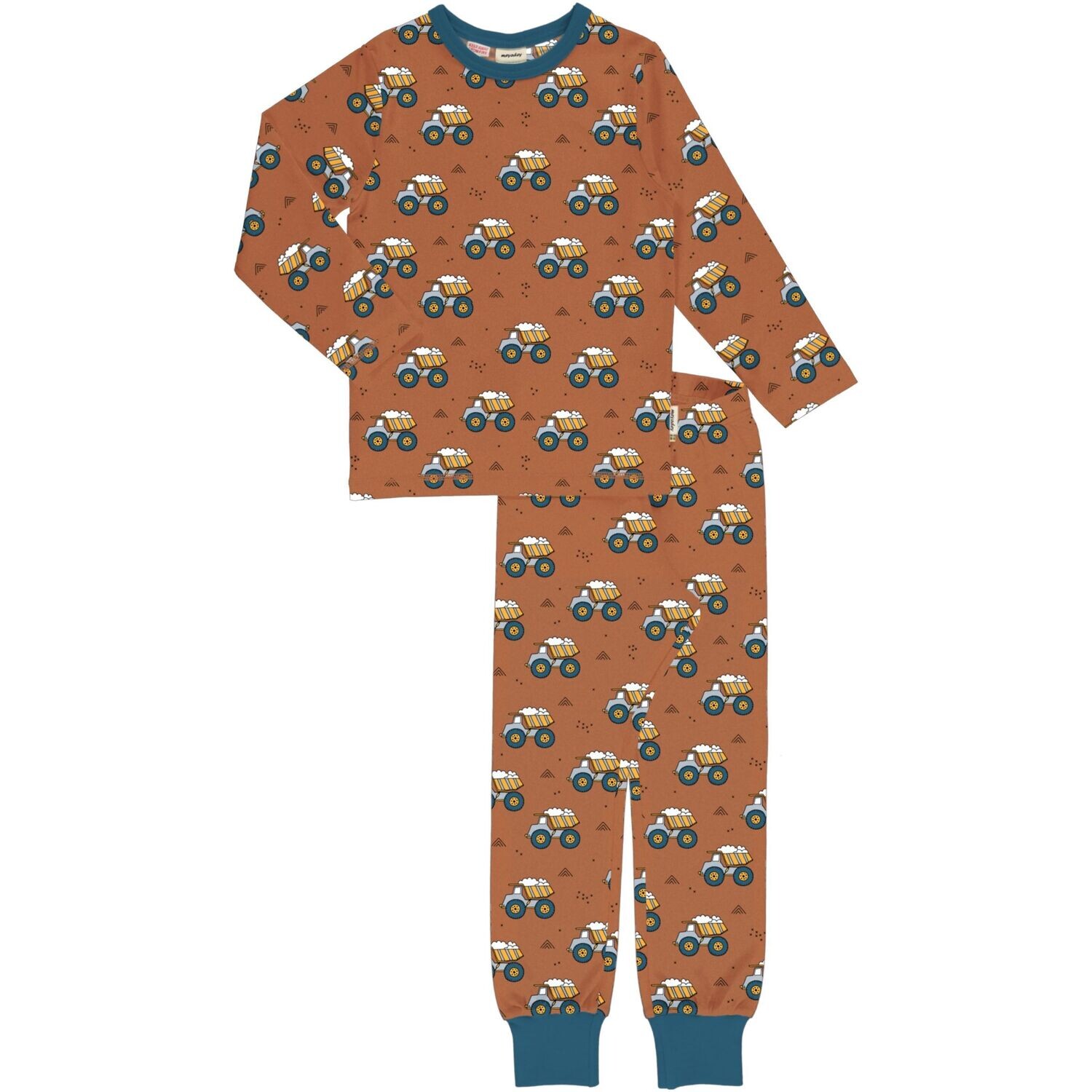 Meyadey  by Maxomorra Pyjama Set LS Dumping Wheels