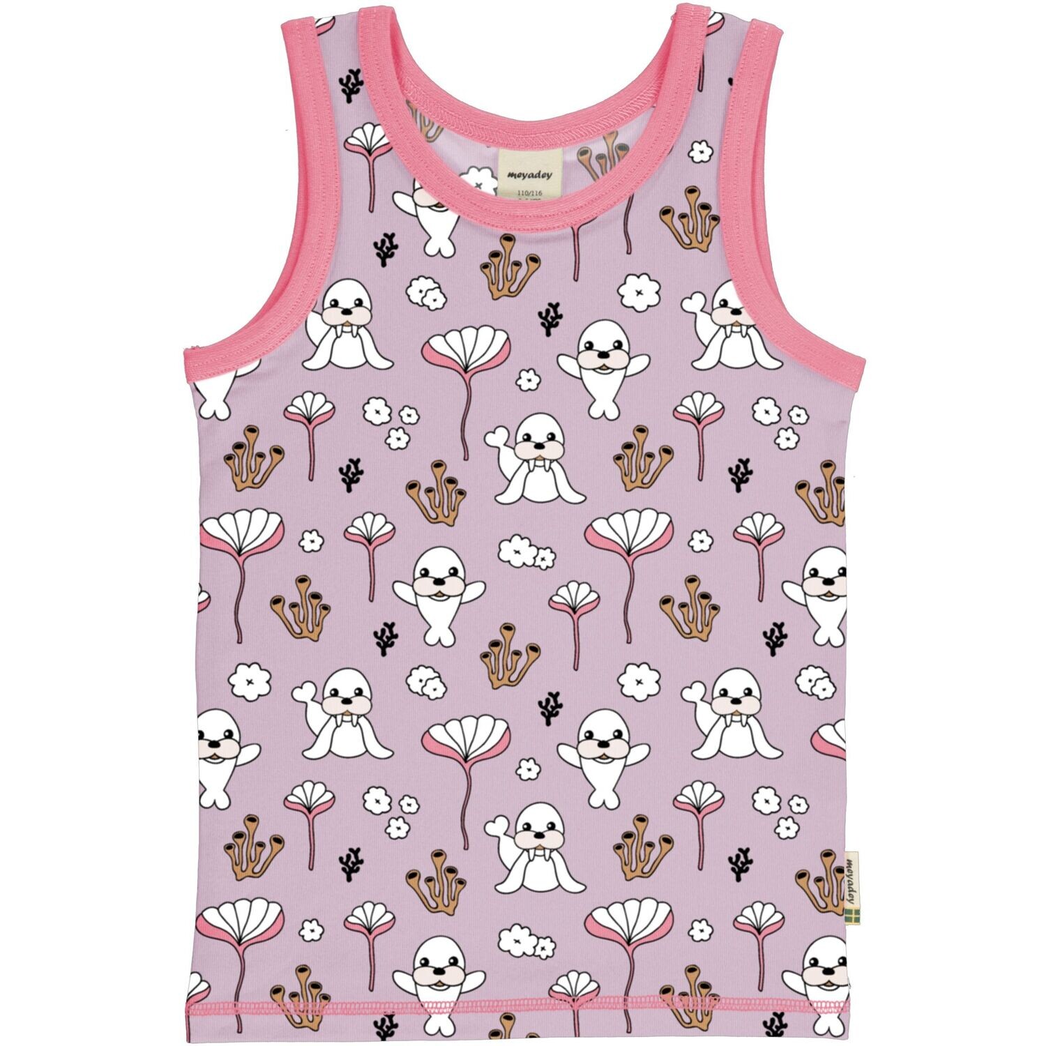 Meyadey by Maxomorra  Tank Top Coral & Seal