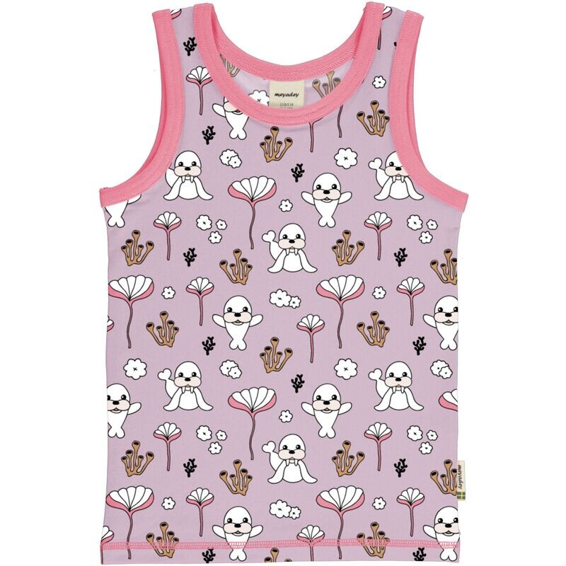 Meyadey by Maxomorra  Tank Top Coral & Seal