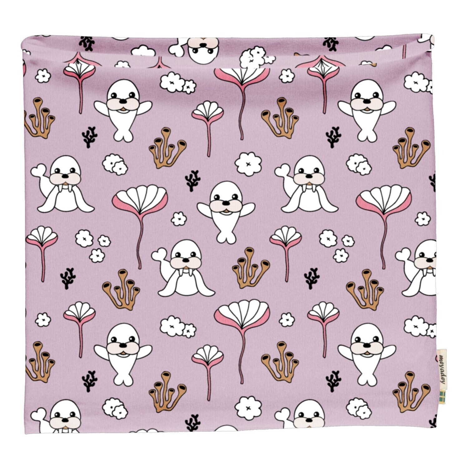 Meyadey by Maxomorra Rundschal/Scarf Tube Coral & Seal *SALE*