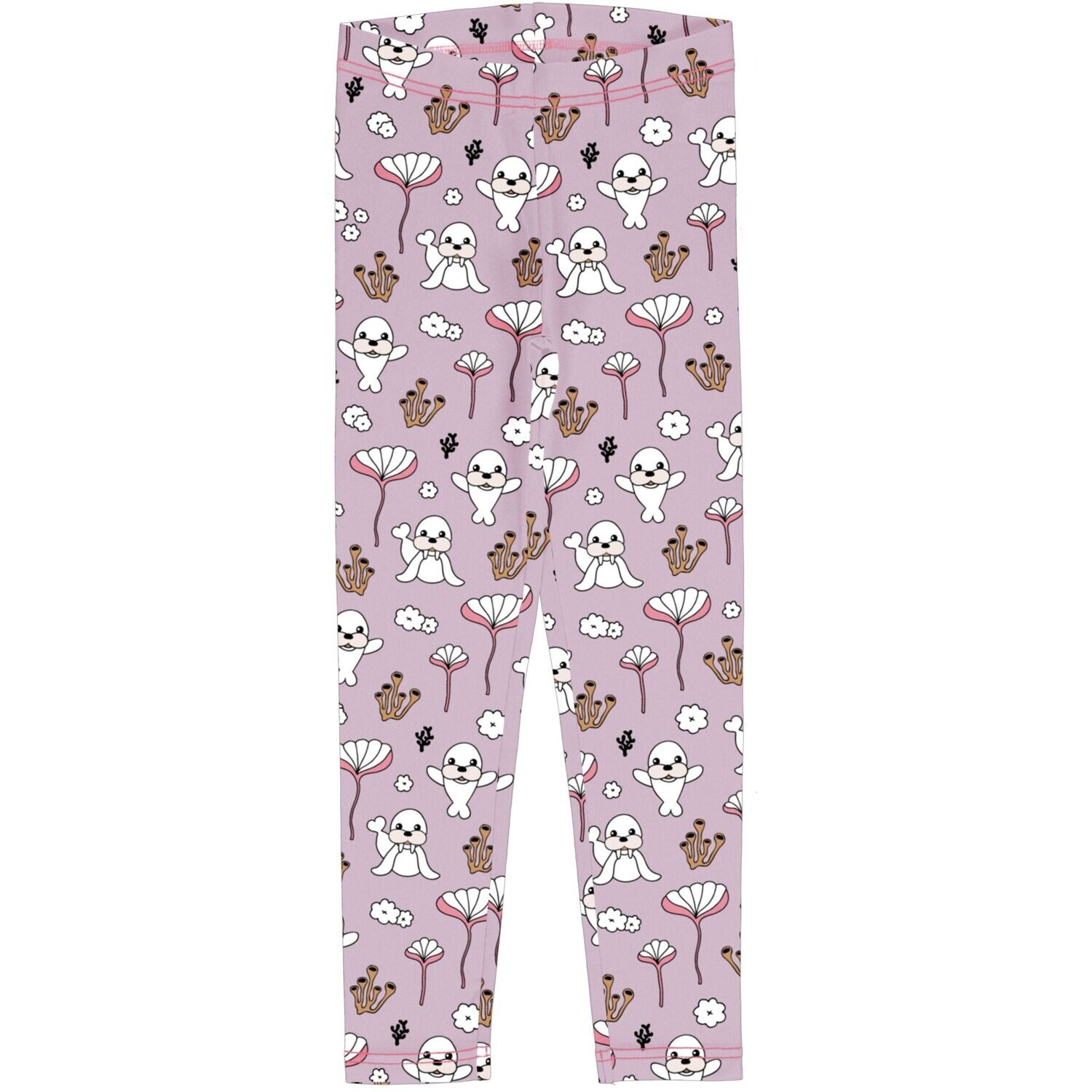 Meyadey by Maxomorra Leggings Coral & Seal