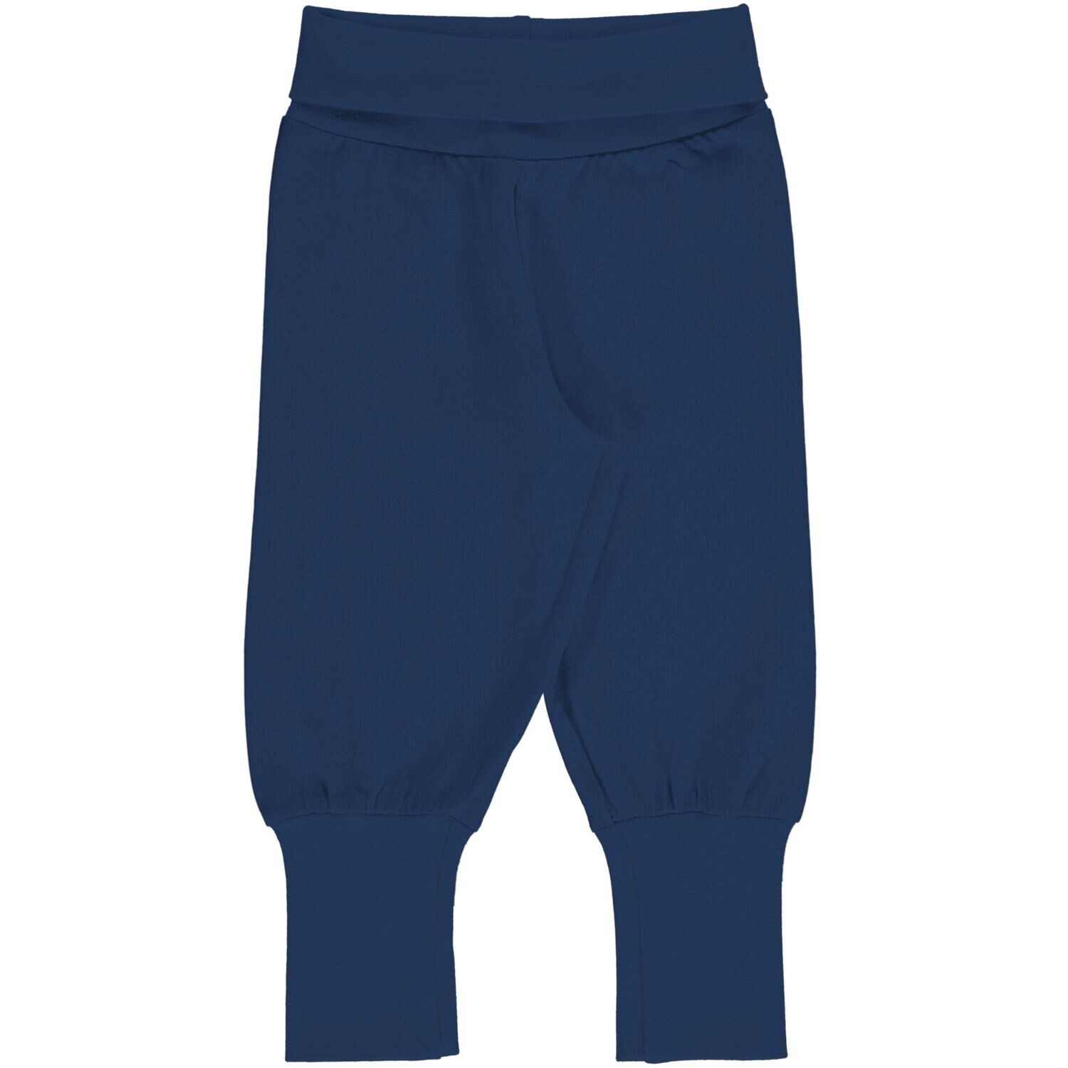 Maxomorra Pants Rib Solid Navy