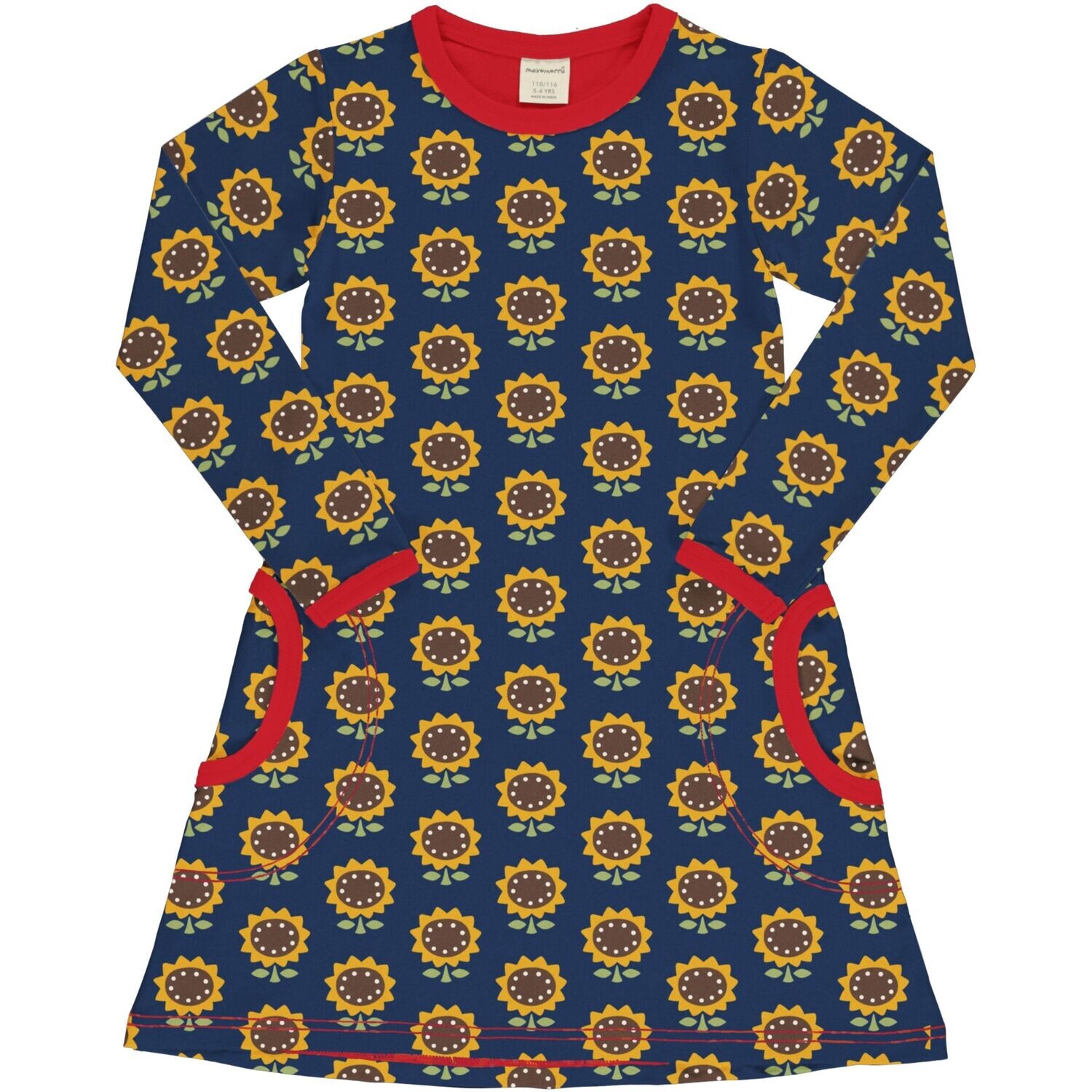 Maxomorra Dress LS Sunflower