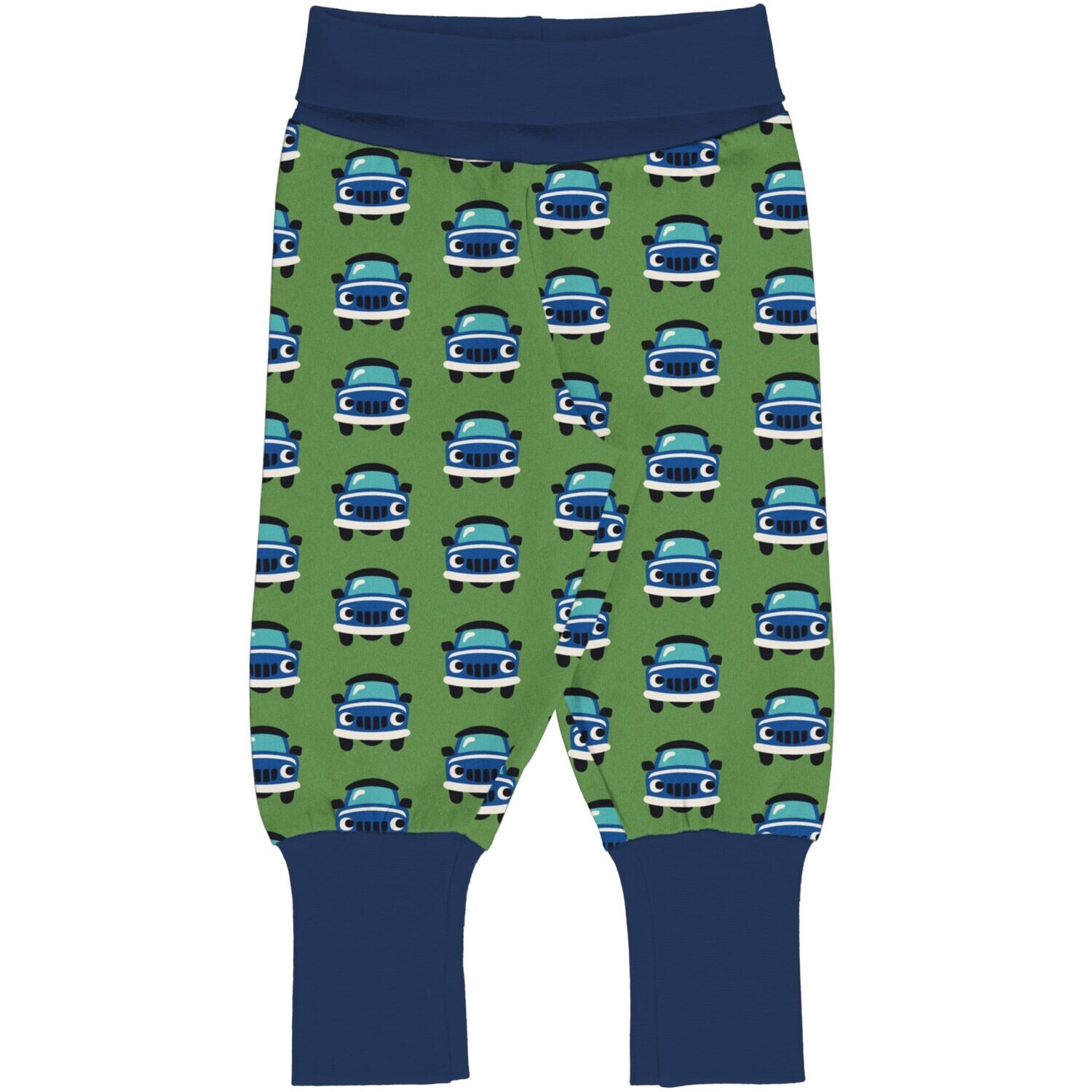 Maxomorra Pants Rib Car Green