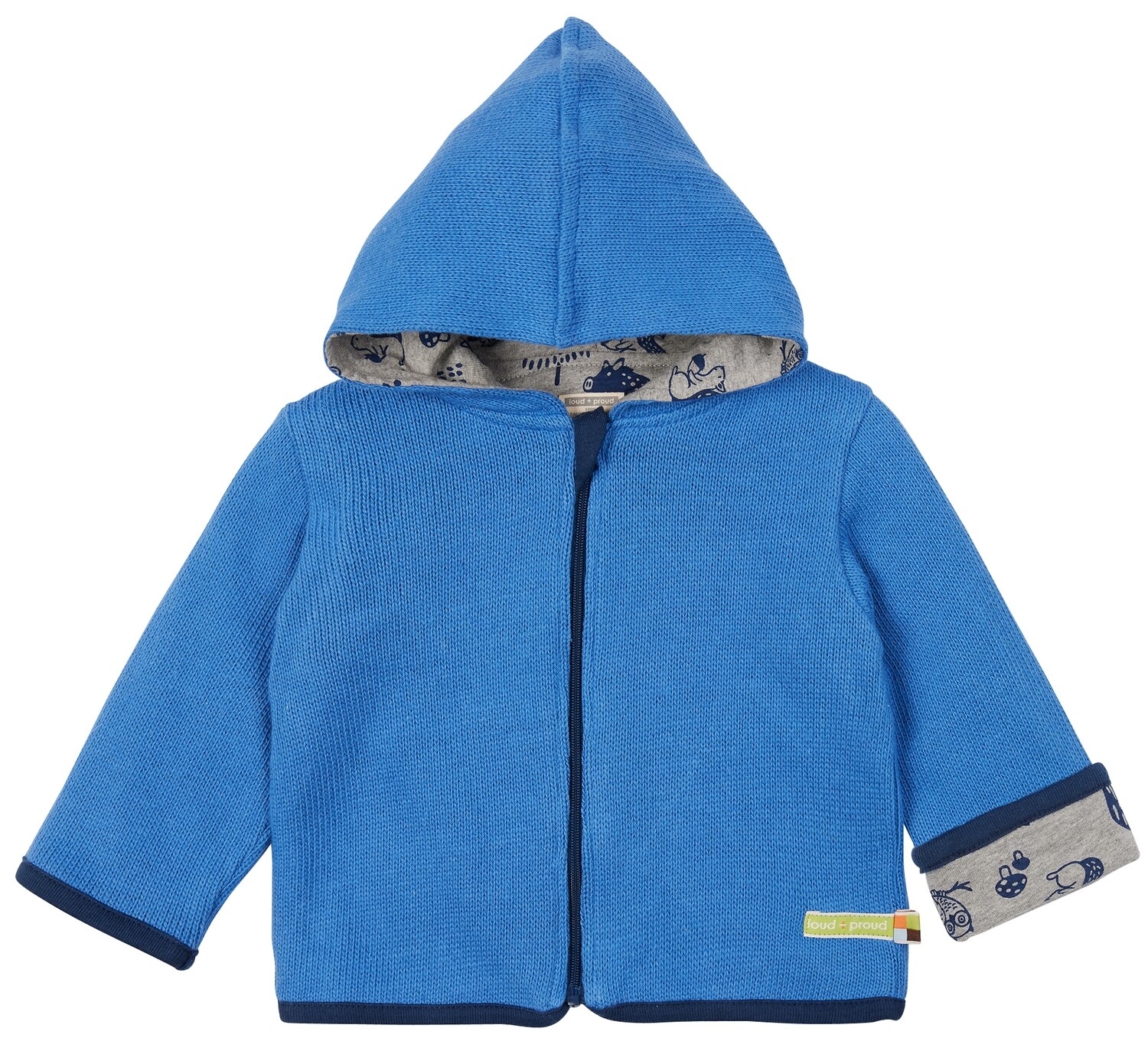 Loud & Proud Wendejacke Strick Indigo