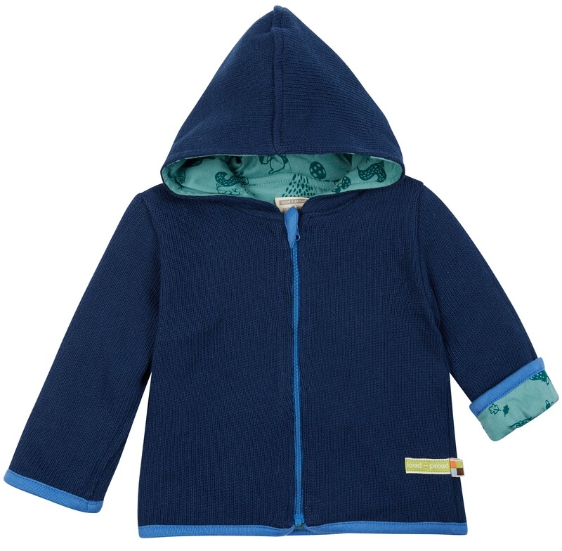 Loud & Proud Wendejacke Strick Ultramarin