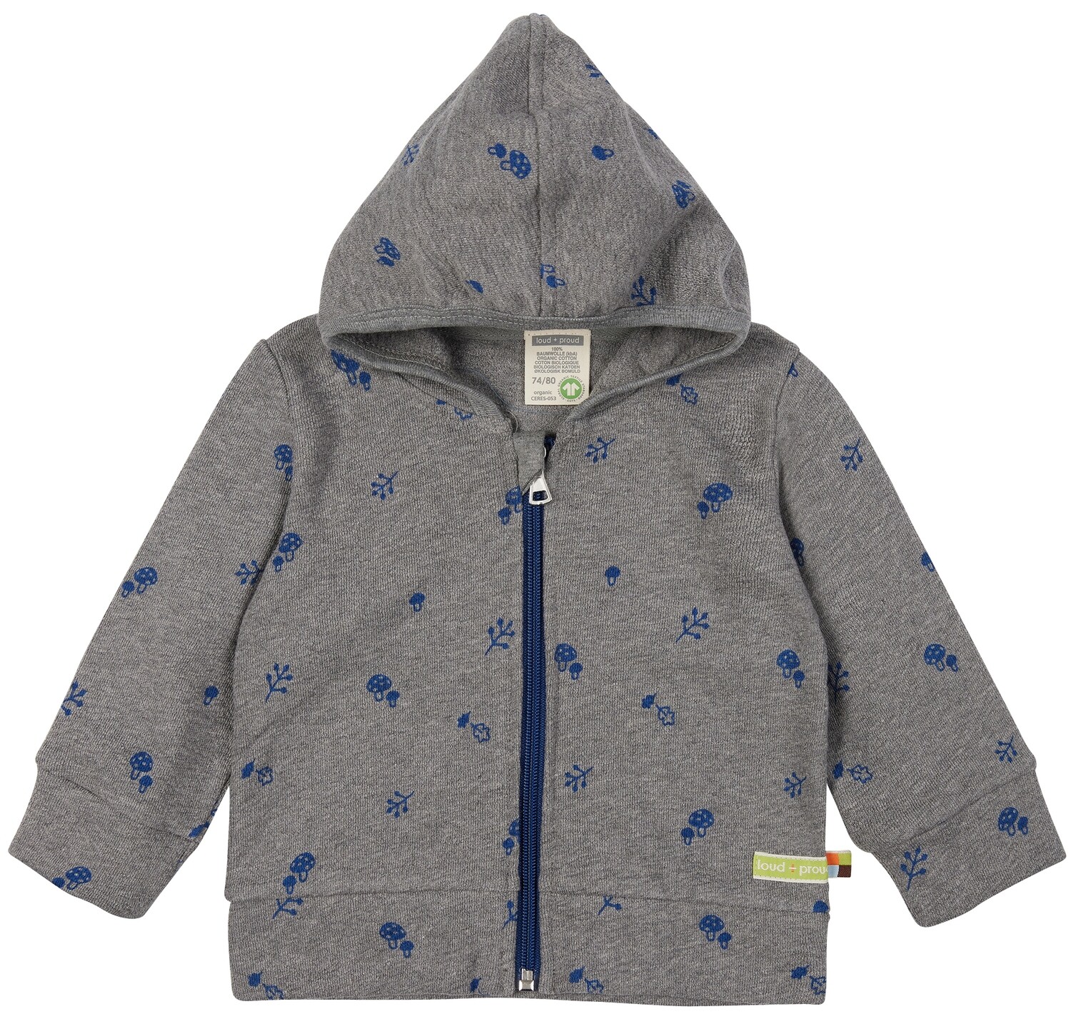 Loud & Proud Jacke Strukturjersey Grey