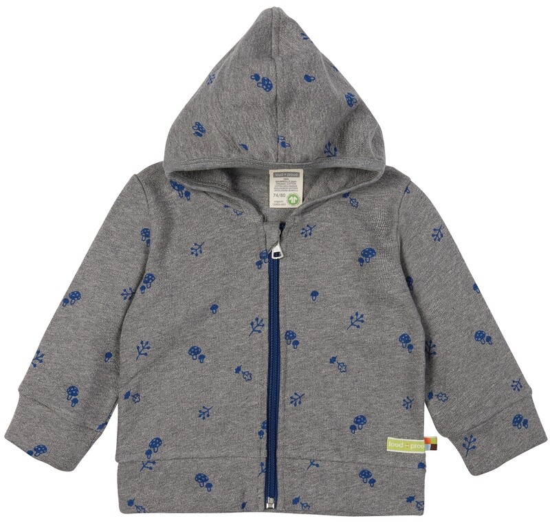 Loud & Proud Jacke Strukturjersey Grey