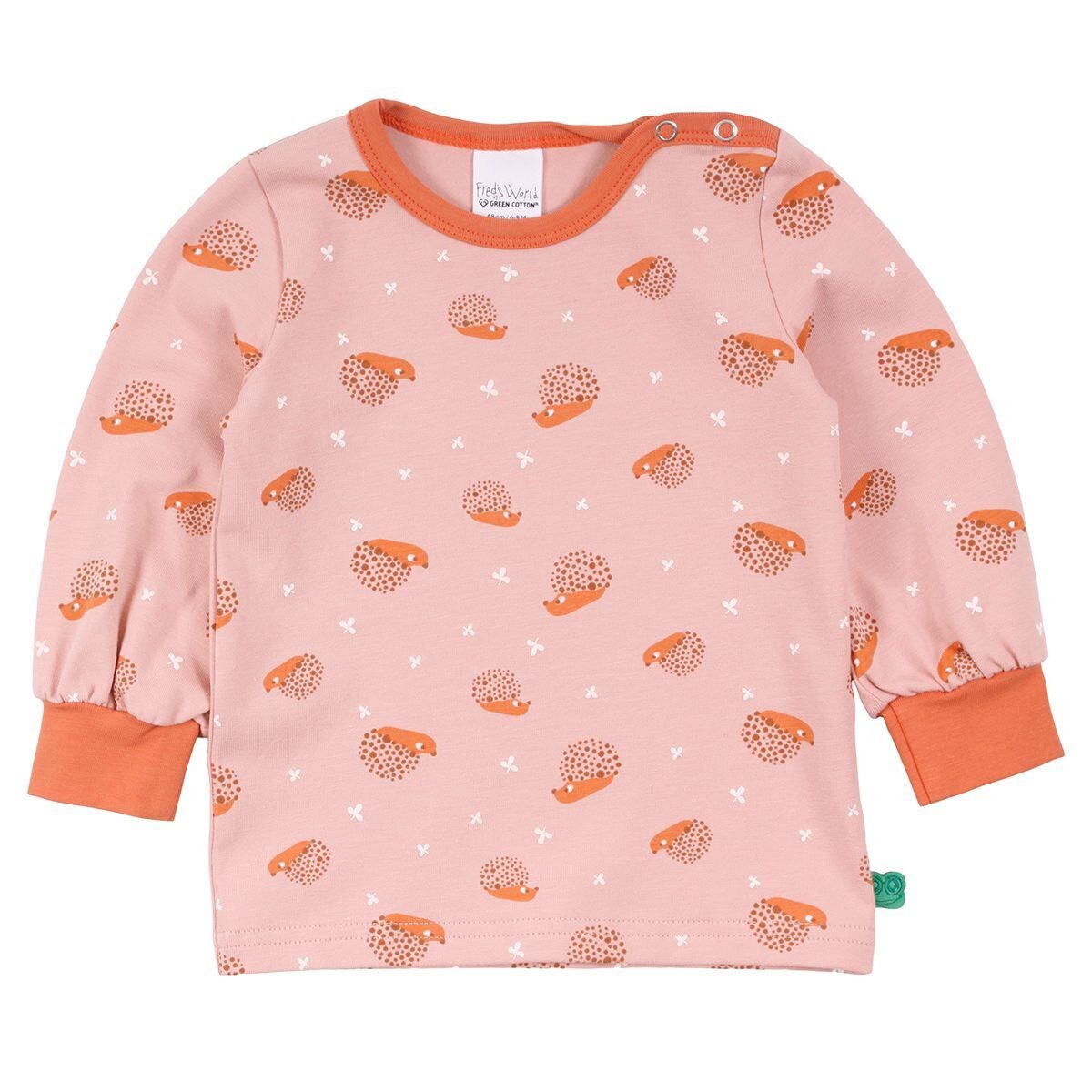 Green Cotton Fred's World Langarmshirt Igel