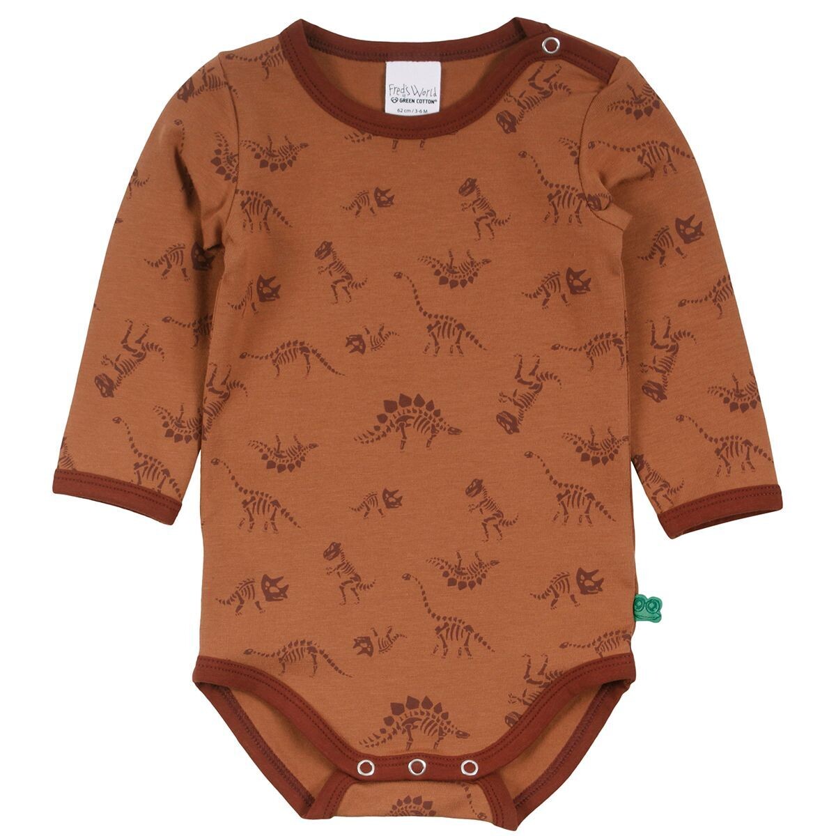 Green Cotton Fred's World Body LS Dino