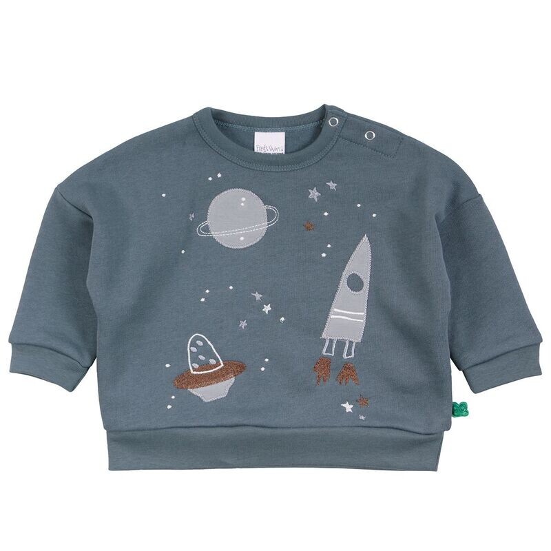 Green Cotton Fred's World Sweatpullover Astro