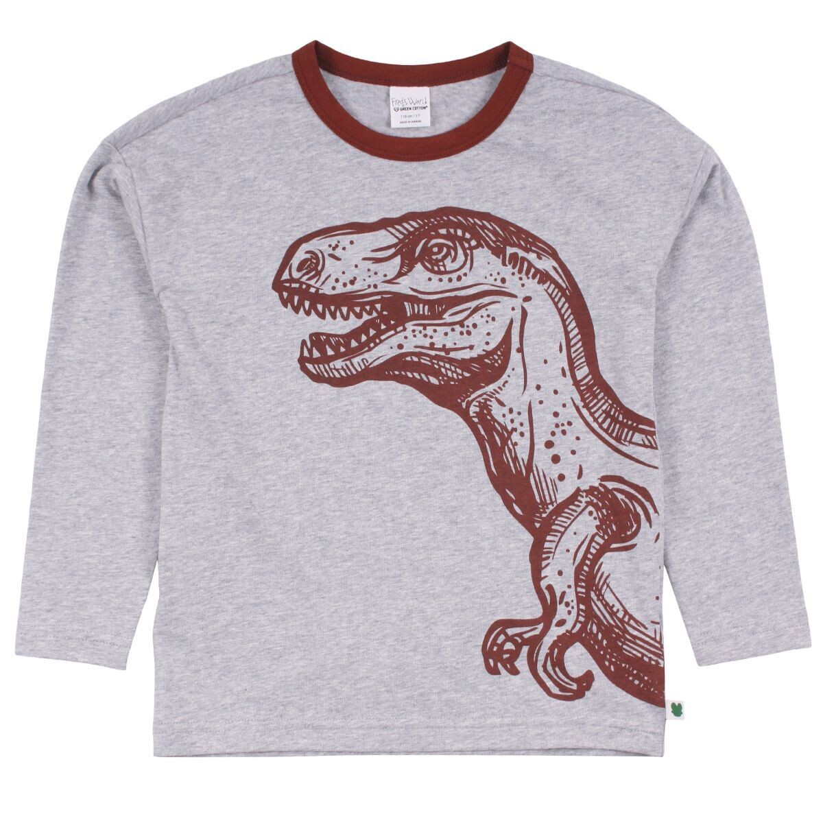 Green Cotton Fred's World Langarmshirt  Dino Drop