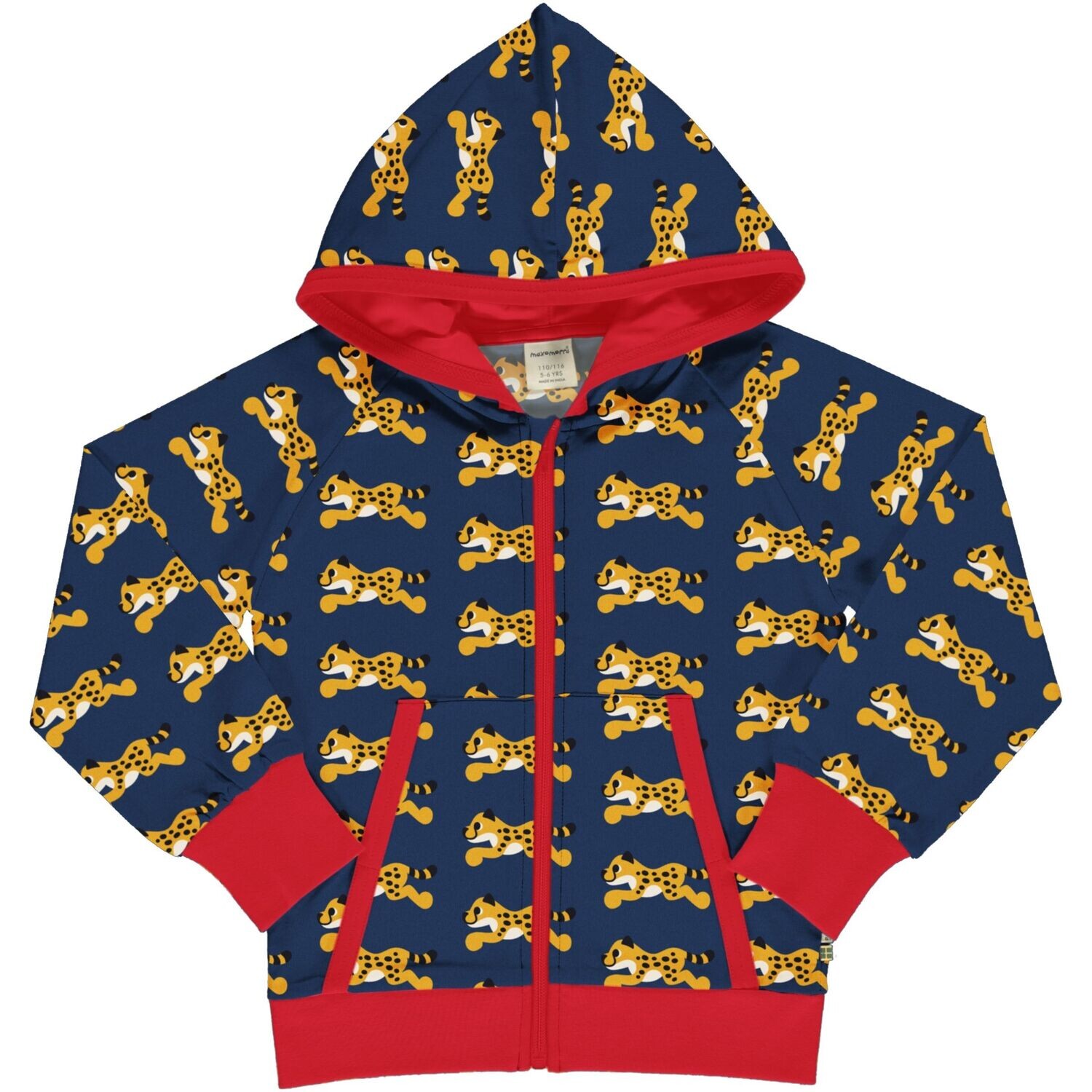 Maxomorra Cardigan Sweat Cheetah