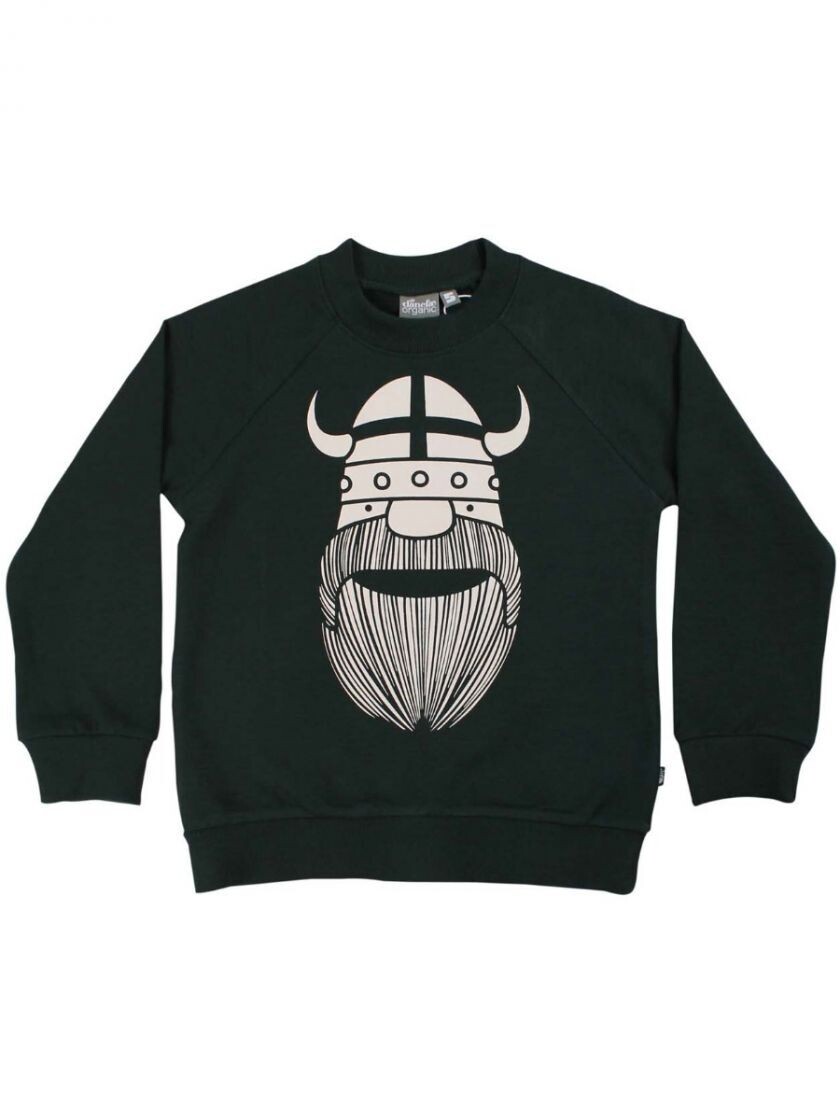Danefae Organic Stone Sweat Black Green ERIK