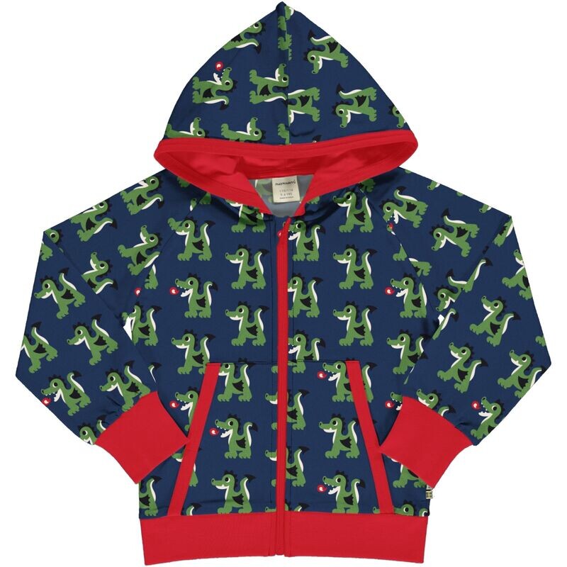 Maxomorra Cardigan Hood Sweat Dragon